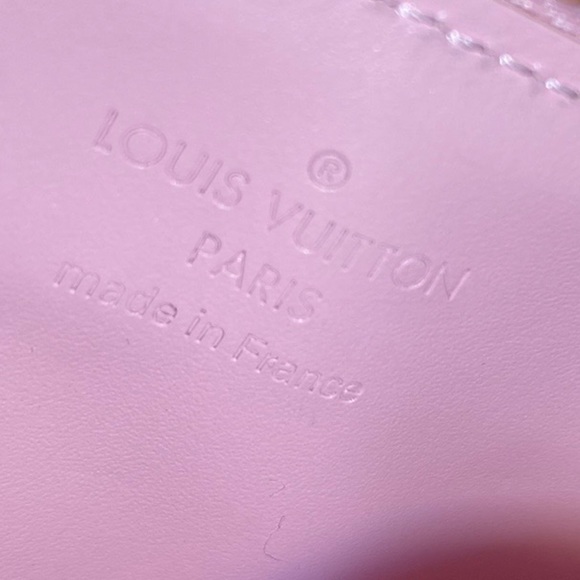 Authentic LOUIS VUITTON Monogram Vernis Coin Key Case Cles Pink - Picture 13 of 16